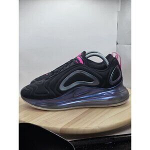 Nike Air Max 720 Sneakers Womens Size 10 Black/Laser Fuchsia Comfort CD2047-001